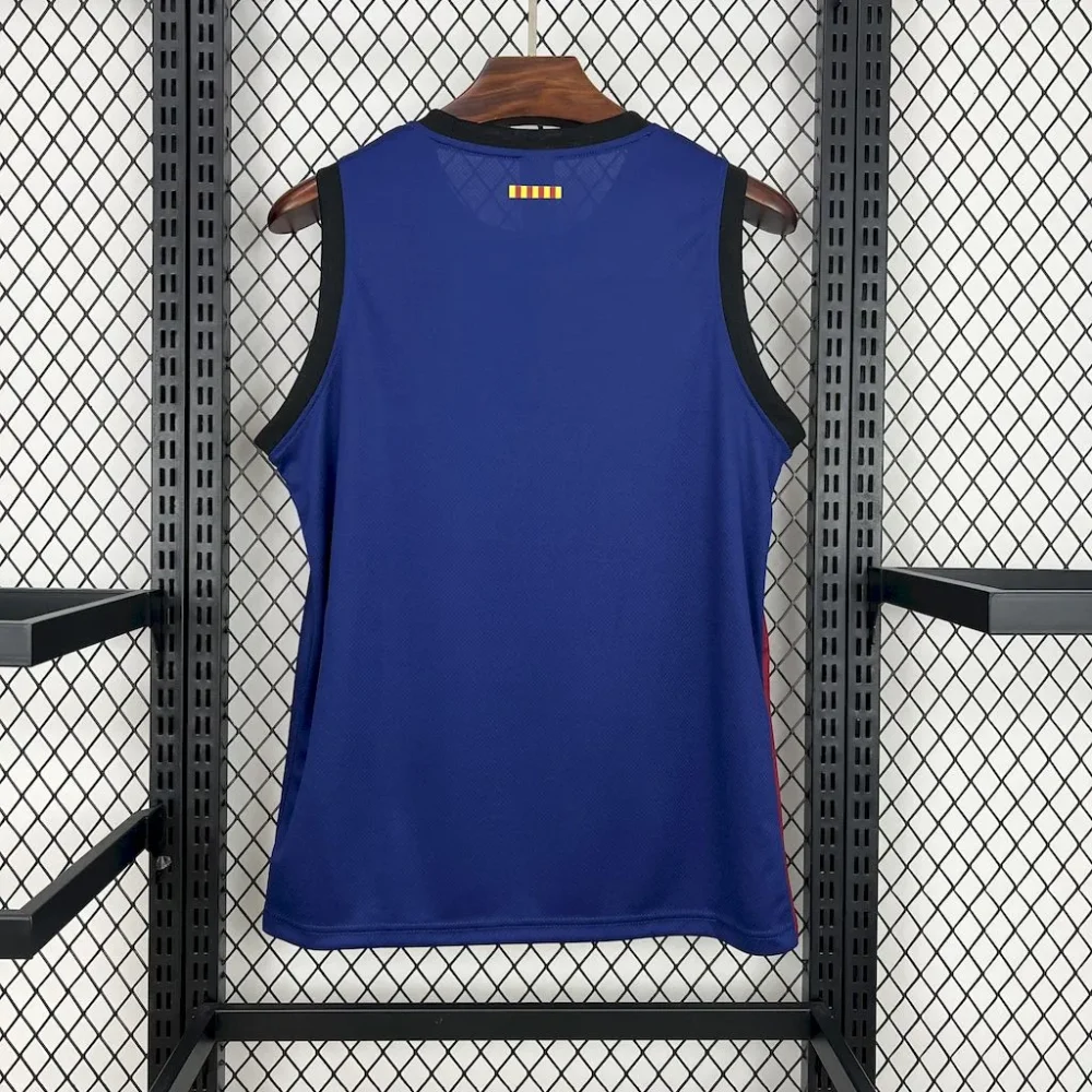 Barcelona Soccer Jersey Basketball Home Custom Vest 2024/25 - Image 2