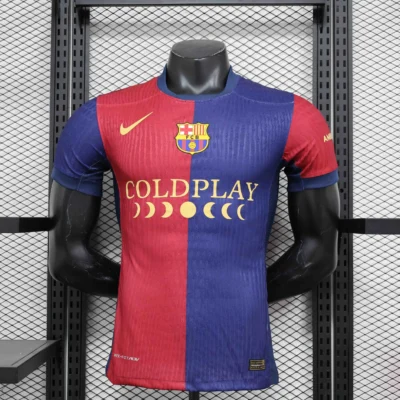 Authentic Soccer Jersey Barcelona Home x Coldplay Shirt 2024/25