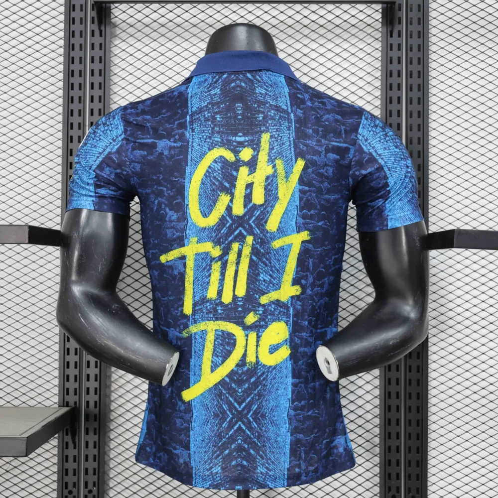 Manchester City Authentic City Till I Die Special Edition Football Jersey Shirt 2025/26 - Image 2