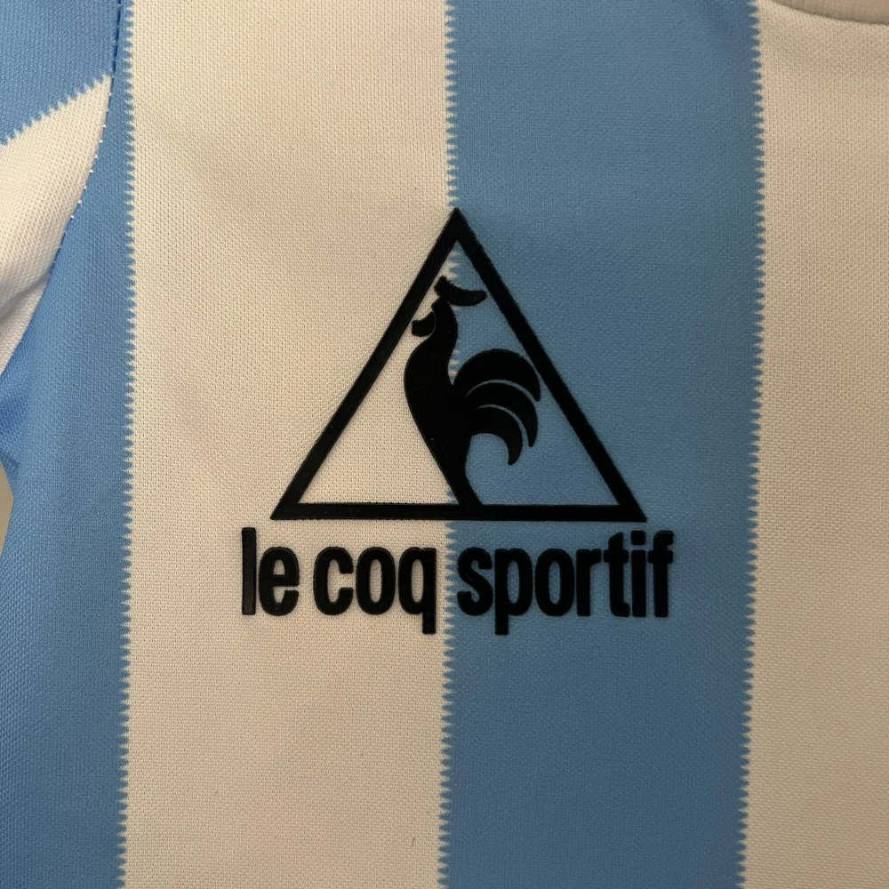 Argentina Retro Home Soccer Uniform Kids Kit Jersey+Shorts 1986 - Image 3