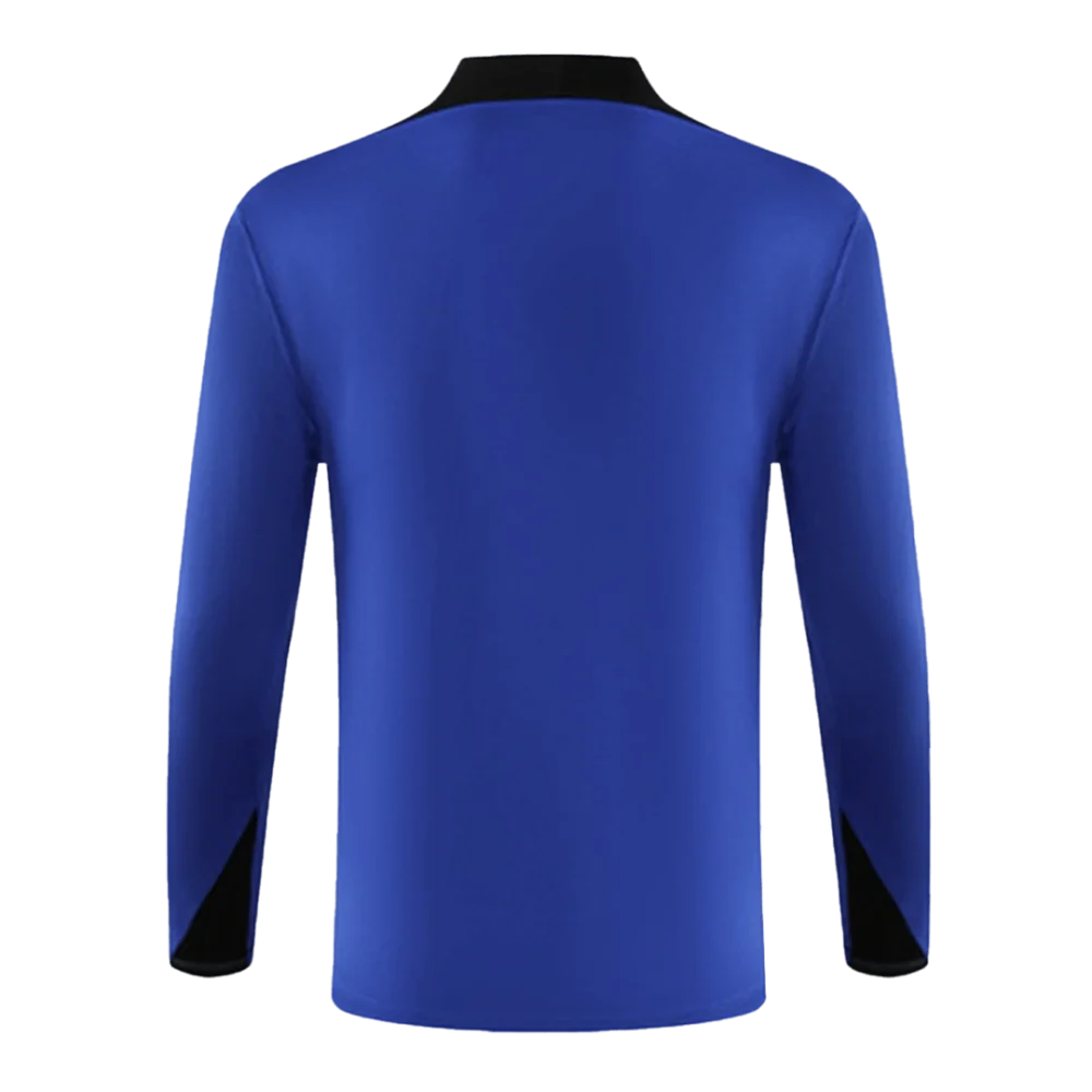 Kids Barcelona Zipper Sweat Kit (Top+Pants) Blue 2024/25 - Image 3