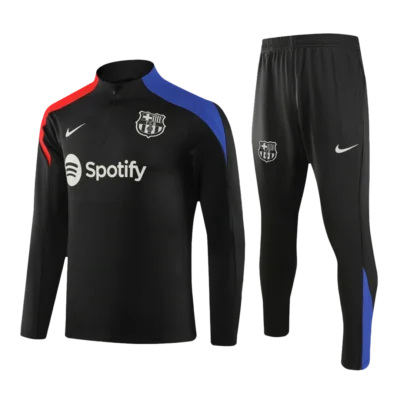 Barcelona Zipper Sweatshirt Kit (Top+Pants) 2024/25