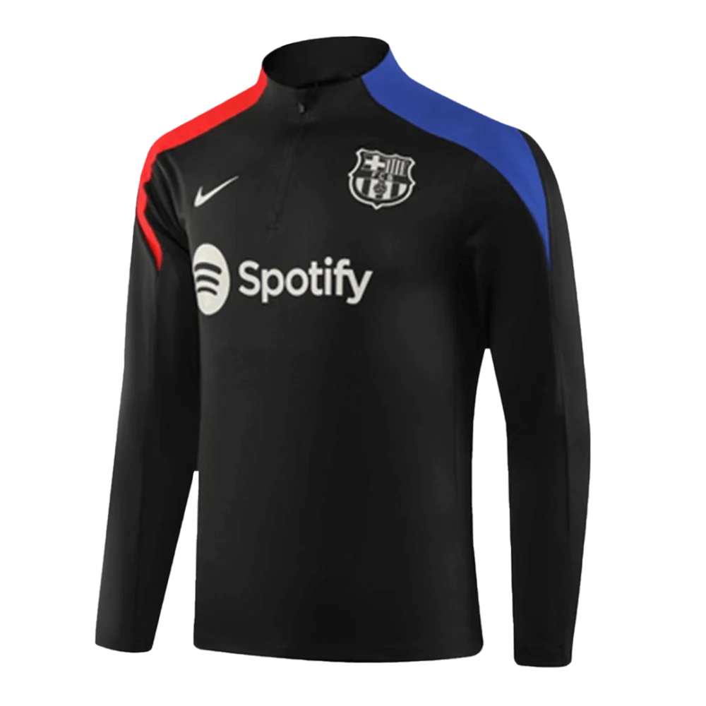 Barcelona Zipper Sweatshirt Kit (Top+Pants) 2024/25 - Image 3