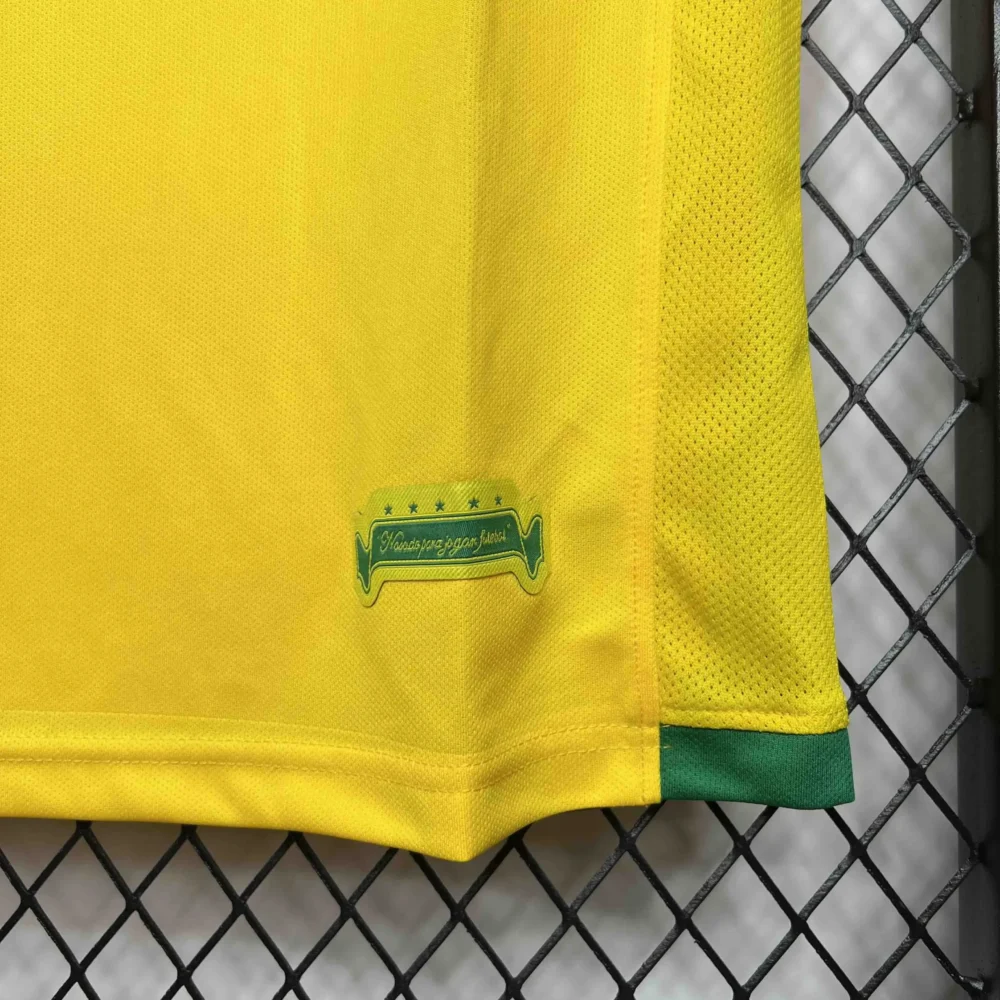 Brazil Retro Jersey Custom Home Soccer Jersey World Cup 2006 - Image 6