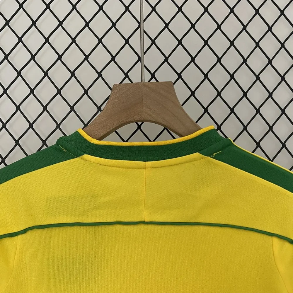 Brazil Retro Jersey Home Uniform Kids Kit Jersey+Shorts World Cup 1998 - Image 7