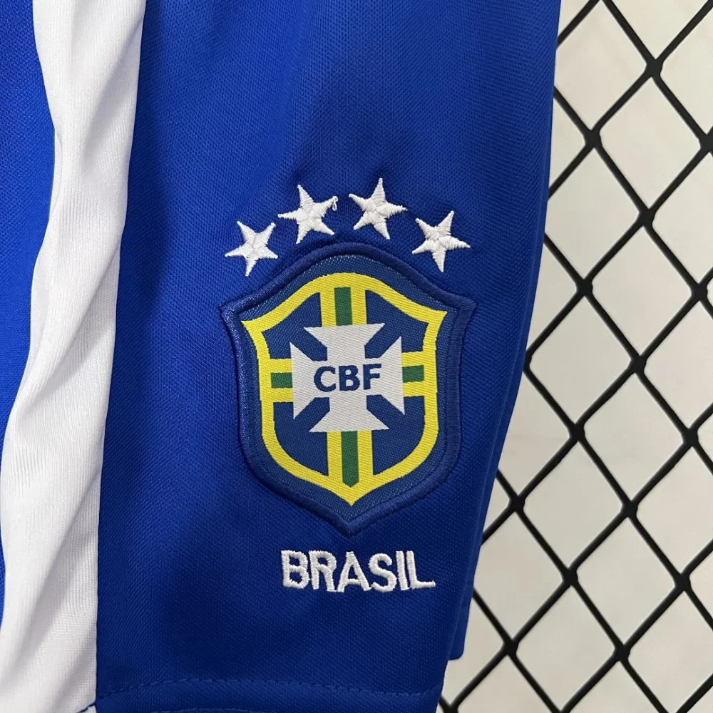 Brazil Retro Jersey Home Uniform Kids Kit Jersey+Shorts World Cup 1998 - Image 10