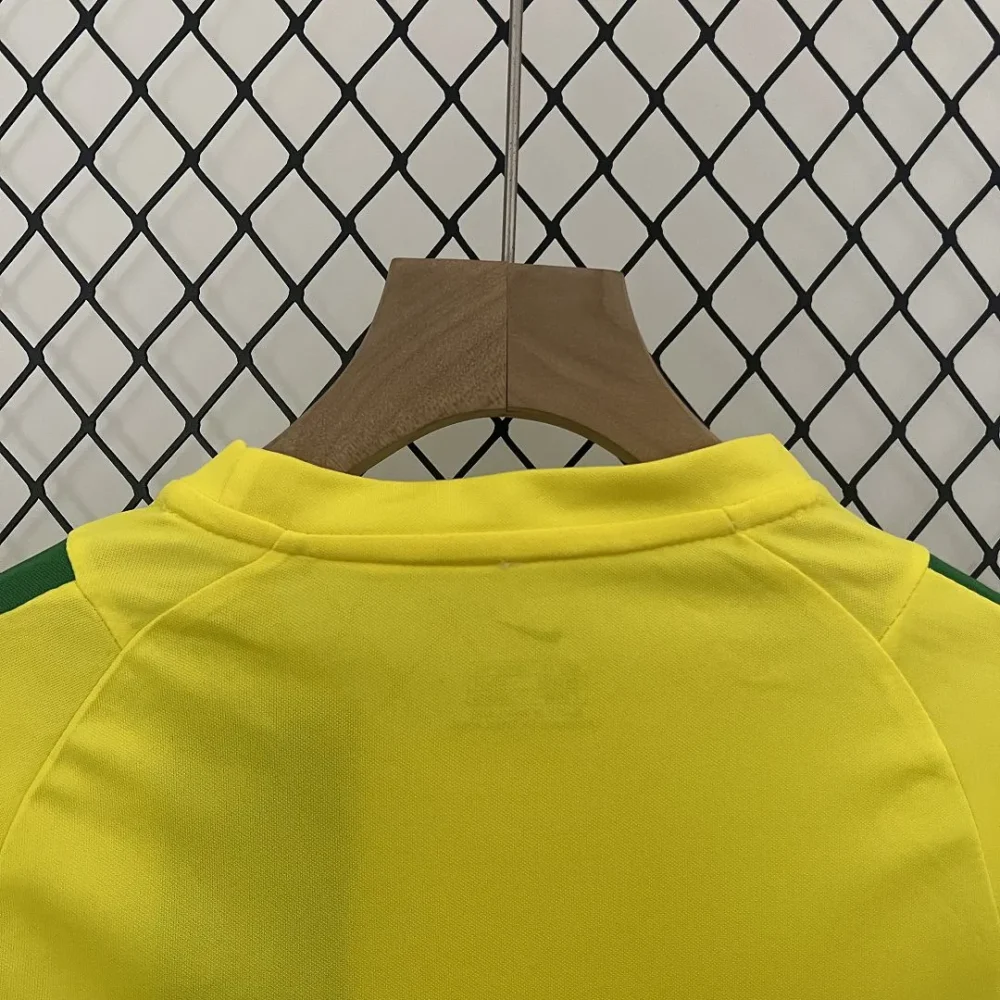 Brazil Retro Jersey Home Uniform Kids Kit Jersey+Shorts World Cup 2002 - Image 7