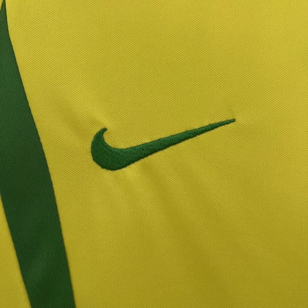 Brazil Retro Jersey Home Uniform Kids Kit Jersey+Shorts World Cup 2002 - Image 6