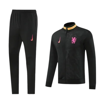 Chelsea Full Zipper Training Kit (Jacket+Pants) Black 2024/25