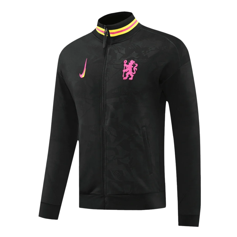 Chelsea Full Zipper Training Kit (Jacket+Pants) Black 2024/25 - Image 4