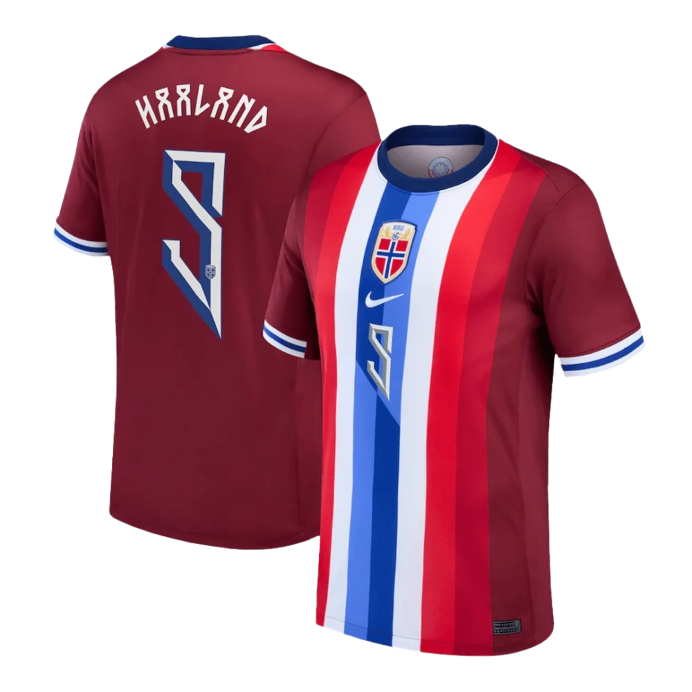 HAALAND #9 Norway Soccer Jersey Home Shirt 2024 - Image 3