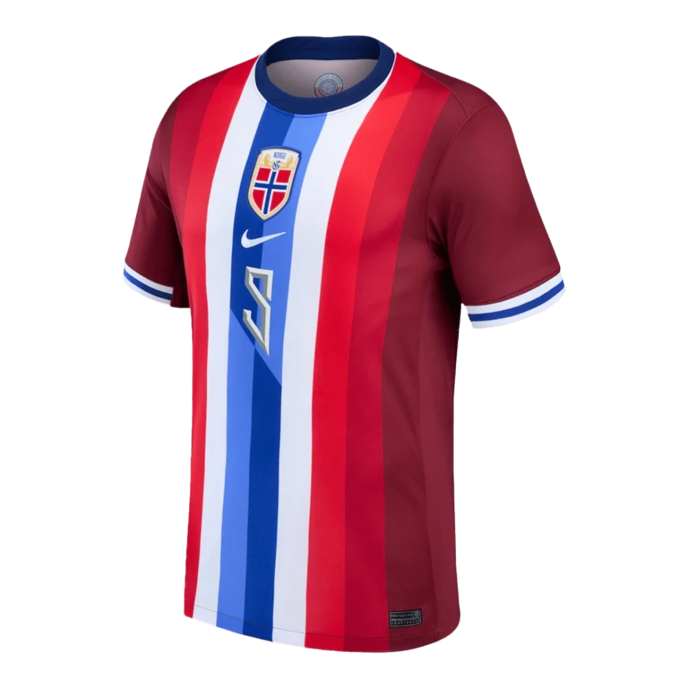 HAALAND #9 Norway Soccer Jersey Home Shirt 2024 - Image 2