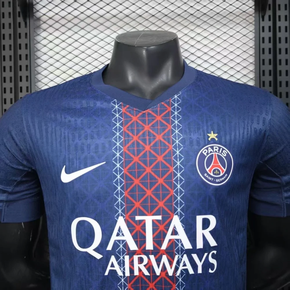 Authentic Soccer Jersey PSG Home x Champions of Europe Shirt 2025/26 - Image 3