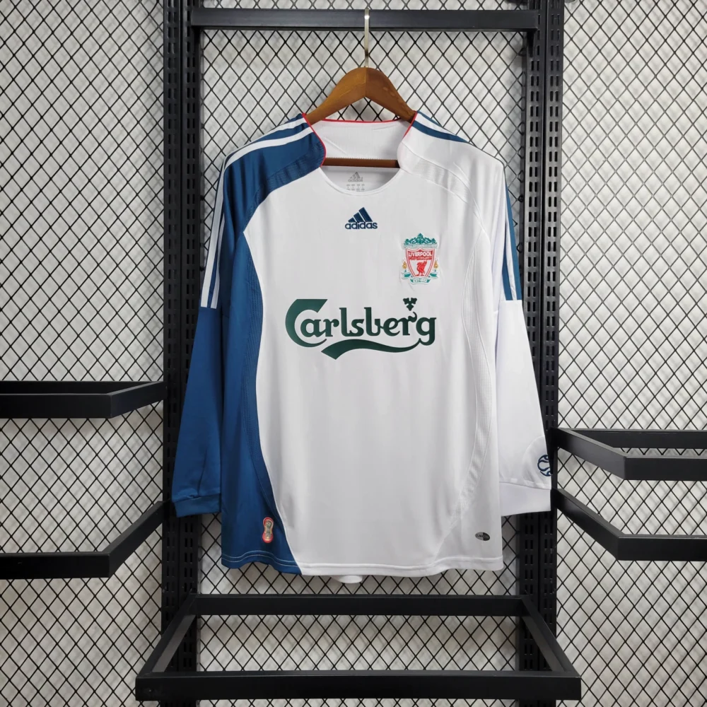 Liverpool Retro Football Jersey Third Away Long Sleeve Custom Shirt 2006/07