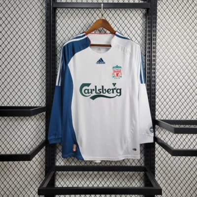 Liverpool Retro Football Jersey Third Away Long Sleeve Custom Shirt 2006/07