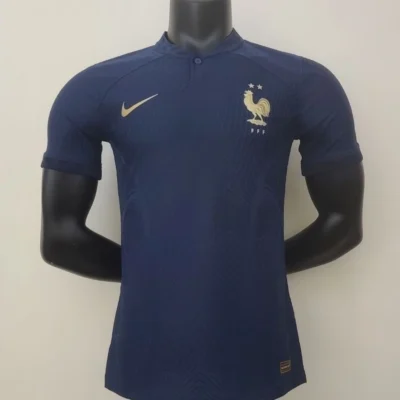 France Authentic Retro Soccer Jersey Home Shirt World Cup 2022
