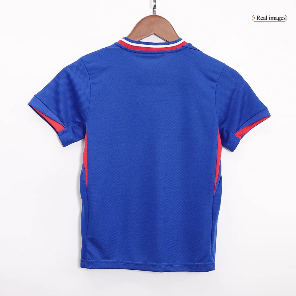 France Home Football Uniform Kids Kit Jersey+Shorts EURO 2024 - Image 4