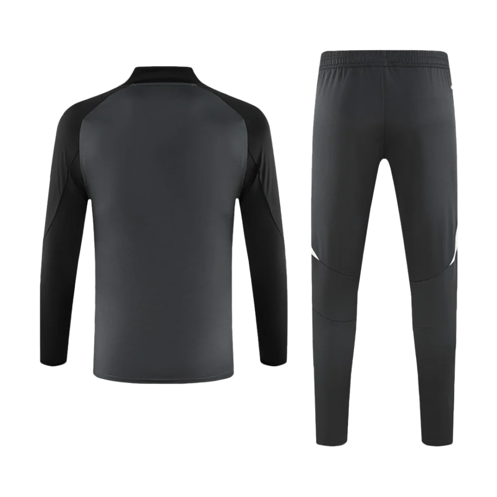 Manchester United 1/2 Zipper Sweat Kit (Top+Pants) Black 2024/25 - Image 2