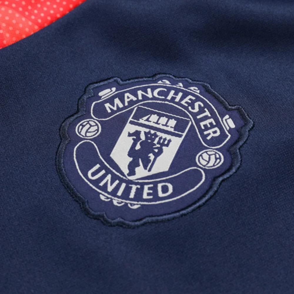 Manchester United 1/2 Zipper Sweat Kit (Top+Pants) Red 2024/25 - Image 18