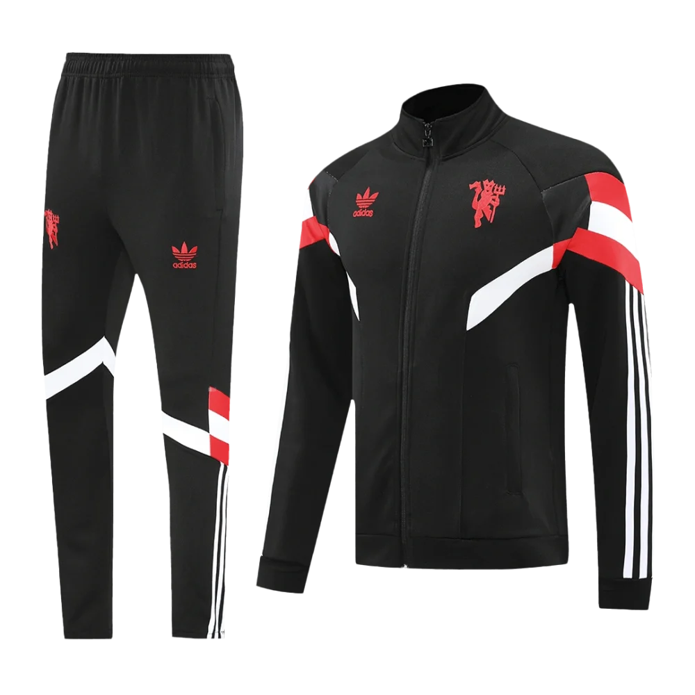 Manchester United Training Kit (Jacket+Pants) Black 2024/25