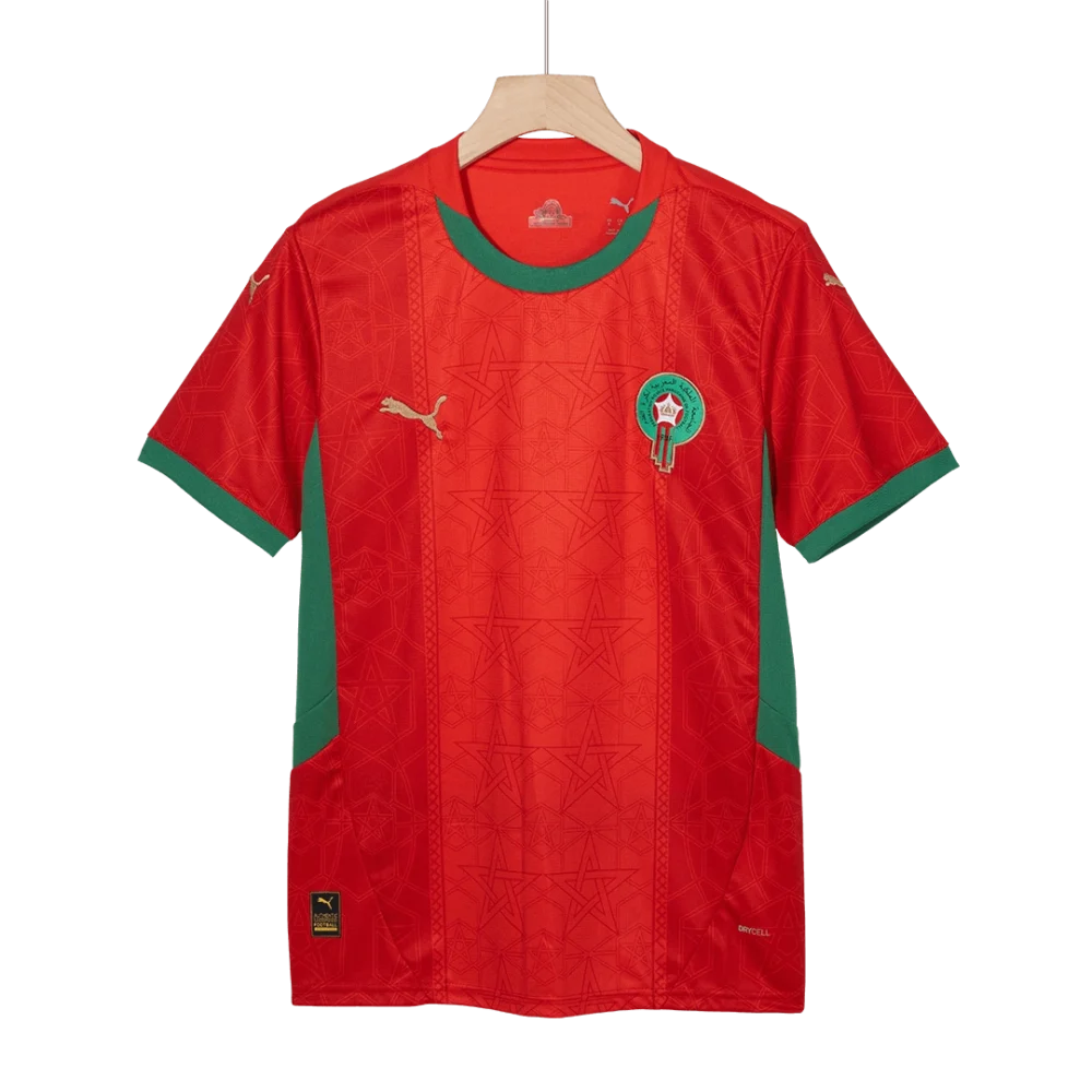 Morocco Soccer Jersey Home Custom Shirt 2024-25