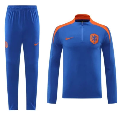 Netherlands Zipper Sweat Kit (Top+Trouser) Blue 2024