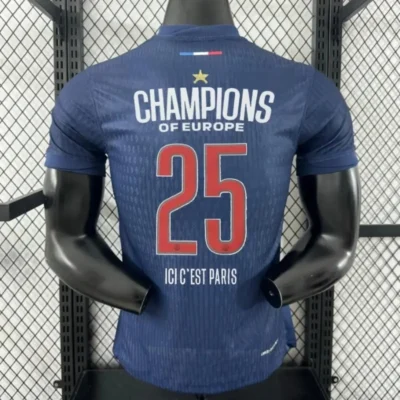Authentic Soccer Jersey PSG Home x Champions of Europe 2025 Shirt - Player Version