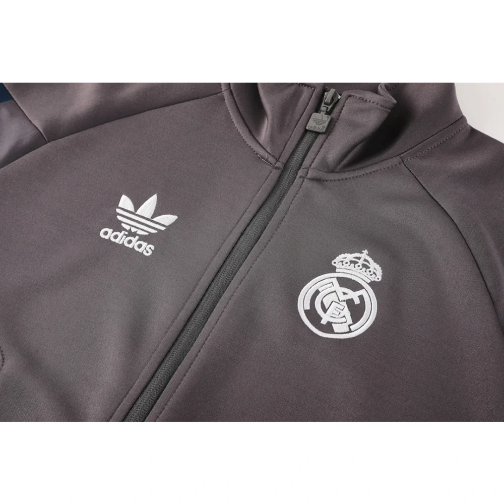 Real Madrid Training Kit (Jacket+Pants) Gray 2024/25 - Image 5