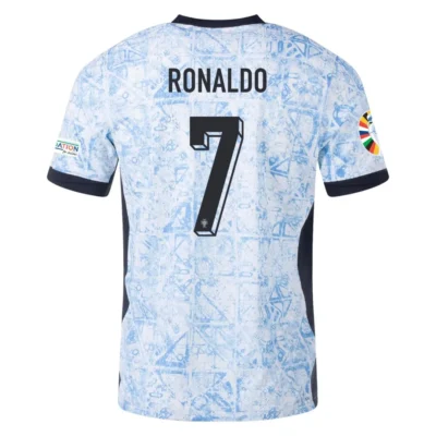 Ronaldo #7 Portugal Authentic Soccer Jersey Away Shirt EURO 2024