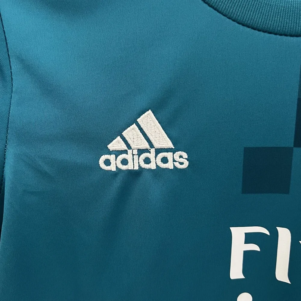 Real Madrid Retro Jersey Third Away Kids Kit Jersey+Shorts 2017/18 - Image 4