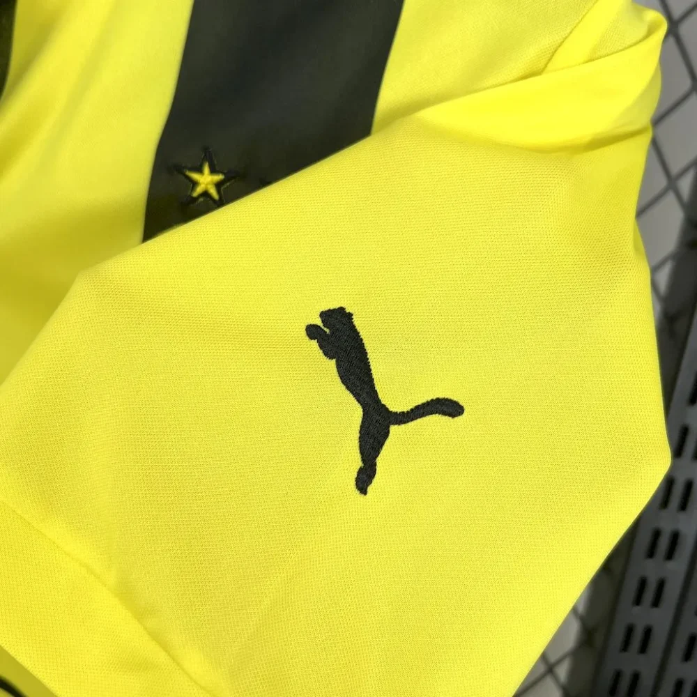 Borussia Dortmund Retro Jersey Home Soccer Shirt 2012-13 - Image 6