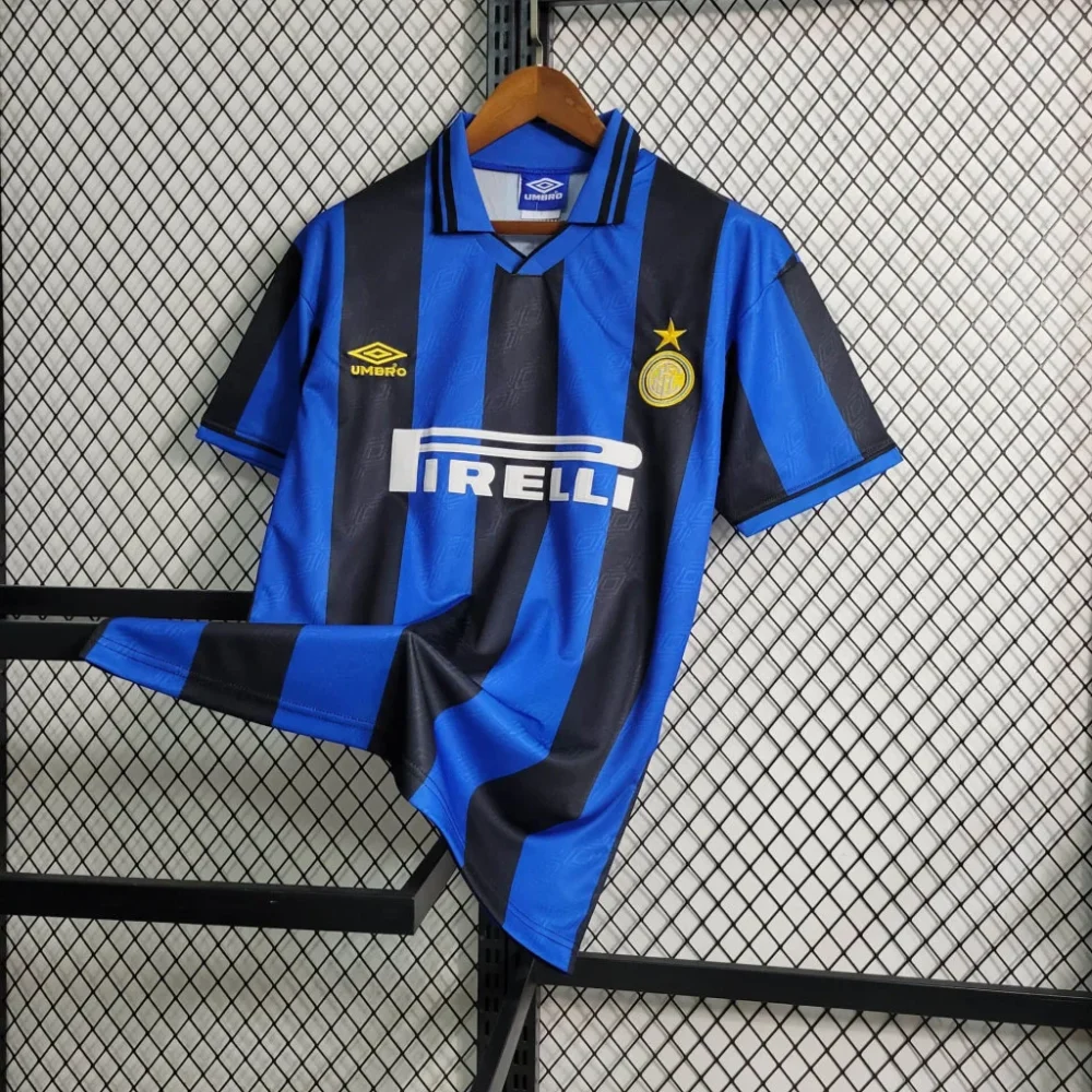 Inter Milan Jersey Custom Home Soccer Jersey 1995/96 - Image 3