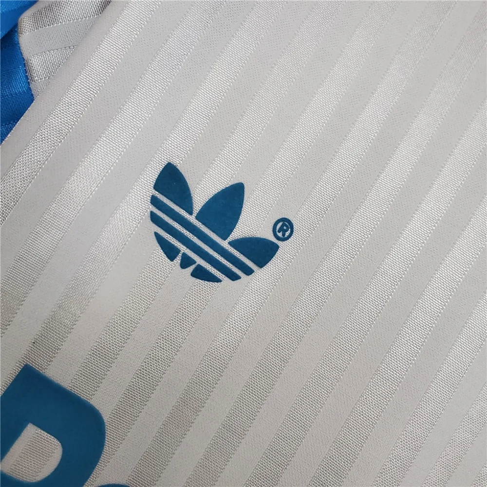 Marseille Retro Soccer Jersey Home Custom Shirt 1989-91 - Image 6