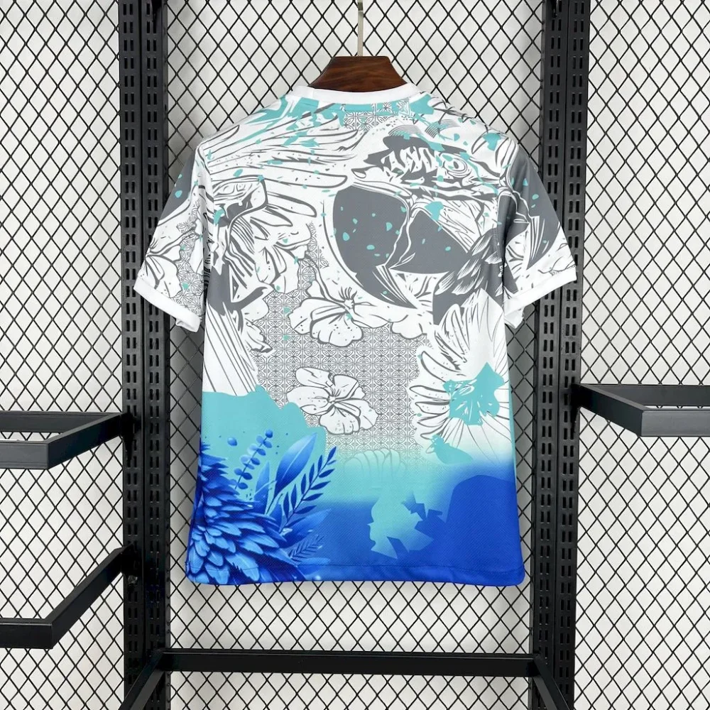Brazil Soccer Jersey Blue Parrot Special Edition Custom Shirt 2025 - Image 2