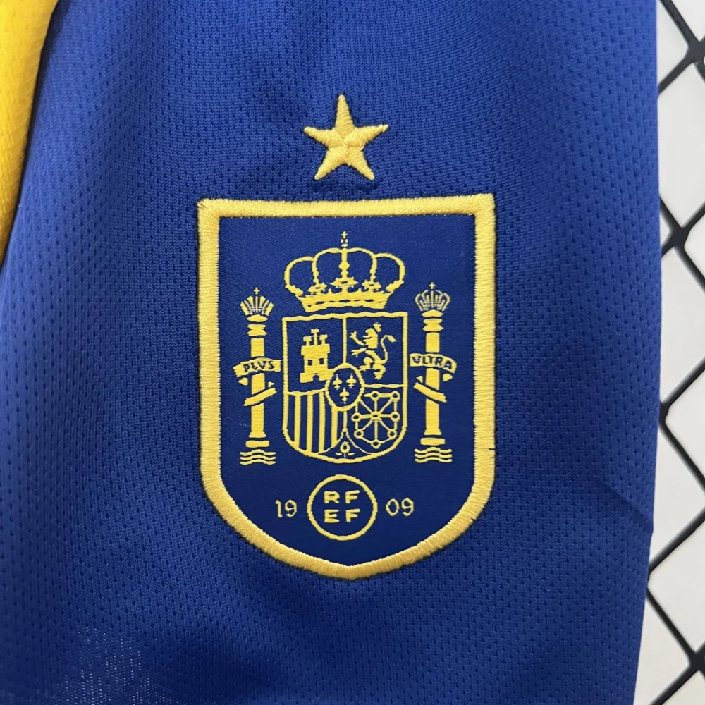 Spain Home Football Uniform Kids Kit Jersey+Shorts EURO 2024 - Image 9