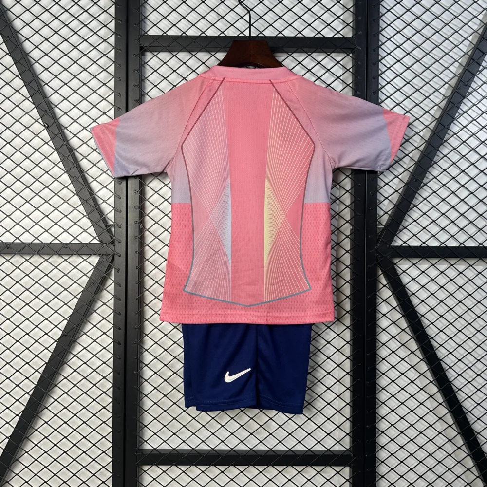Barcelona Pink Special Edition Soccer Kids Kit Jersey+Shorts 2025/26 - Image 2