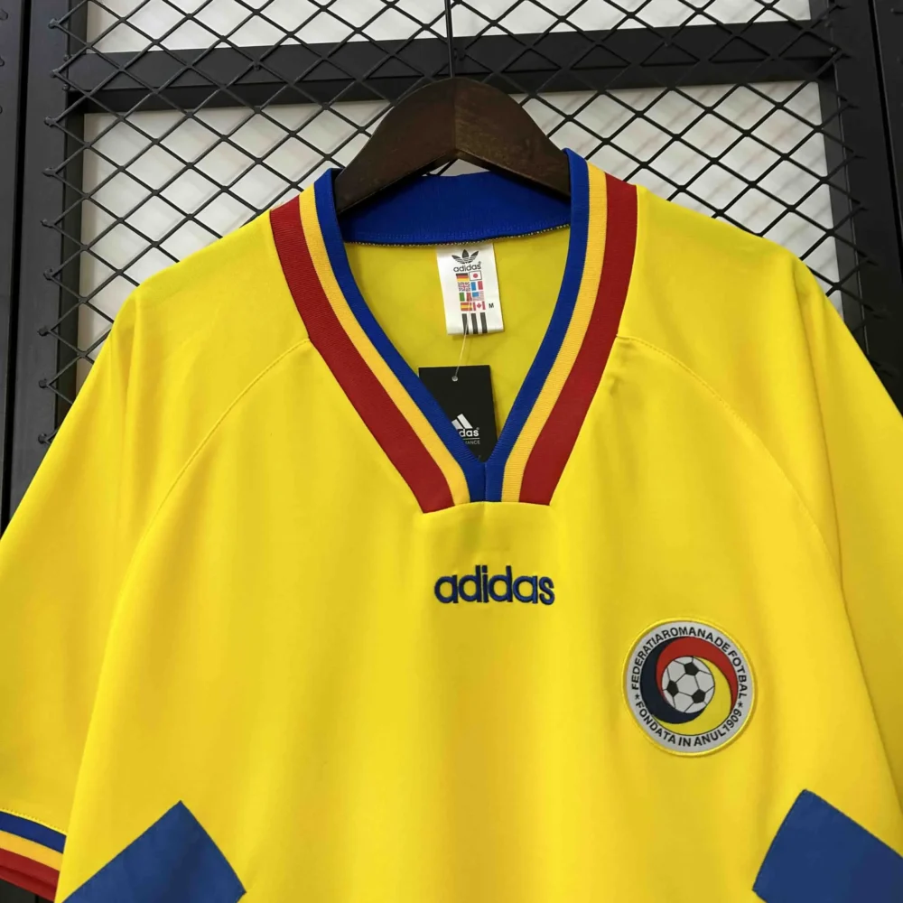Romania Soccer Jersey Home Retro Jersey 1994 - Image 3