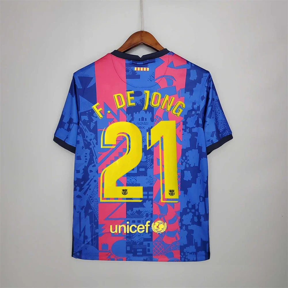 Barcelona Retro Jersey Third Away Soccer Shirt 2021/22 - Image 15