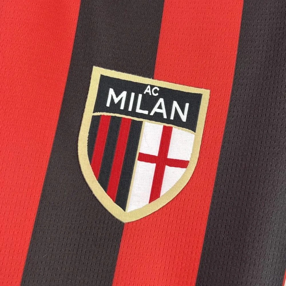 AC Milan Soccer Jersey Retro Style Custom Shirt 2024/25 - Image 4