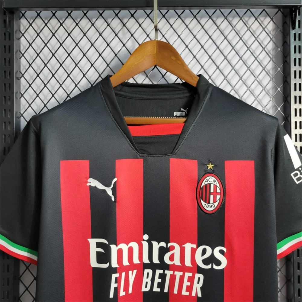 AC Milan Retro Soccer Jersey Home Custom Shirt 2022/23 - Image 3