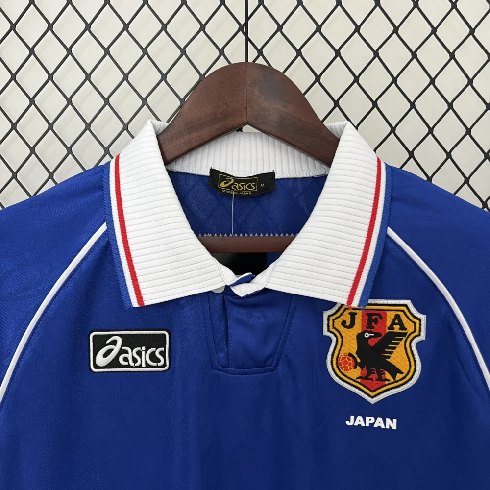Japan Retro Soccer Jersey Home Custom Shirt 1998 - Image 3