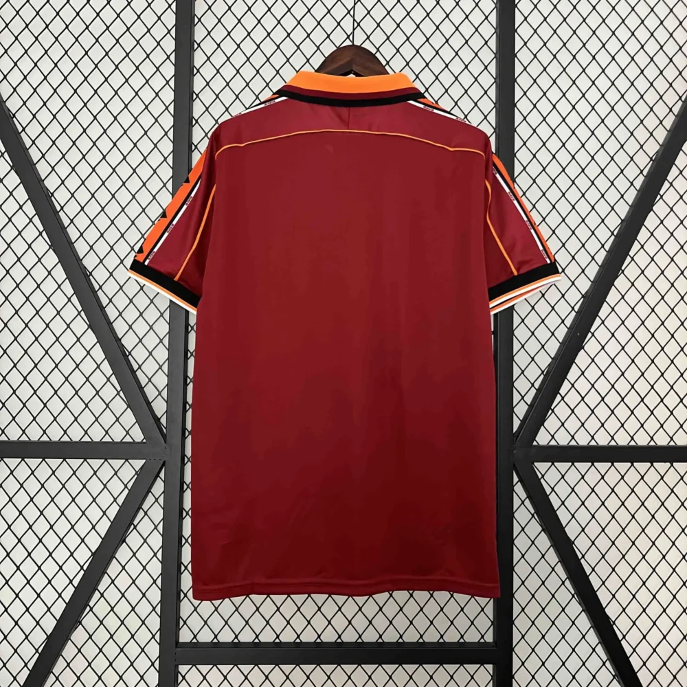 Roma Retro Soccer Jersey Home Custom Shirt 1998/99 - Image 2