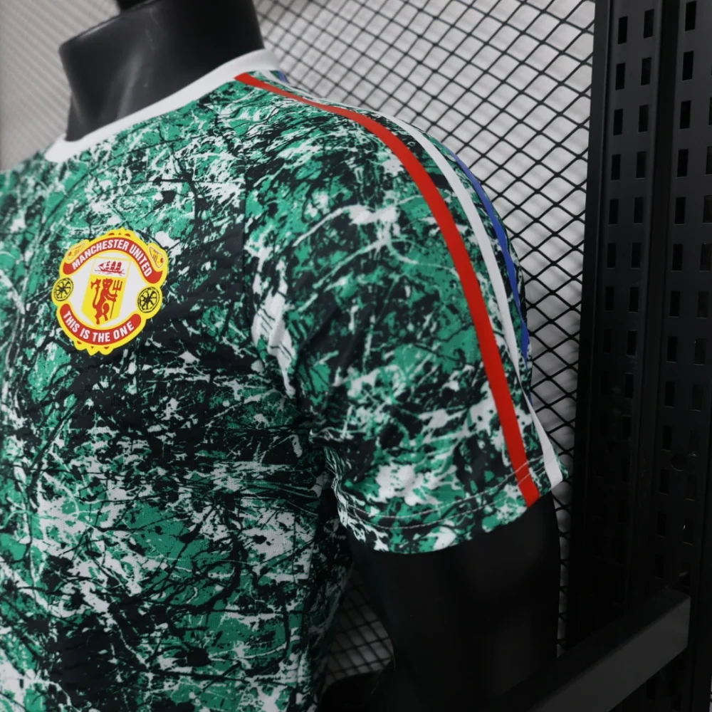 Manchester United Authentic x Stone Roses Icon Pre-Match Football Jersey Shirt 2024/25 - Image 4