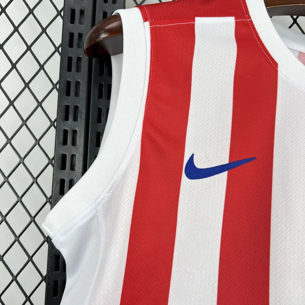 Atletico Madrid Soccer Jersey Home Custom Vest 2025/26 - Image 3