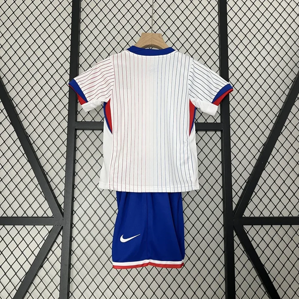 France Away Football Uniform Kids Kit Jersey+Shorts EURO 2024 - Image 2