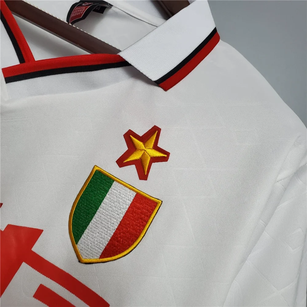 AC Milan Retro Soccer Jersey Away Custom Shirt 1993/94 - Image 5
