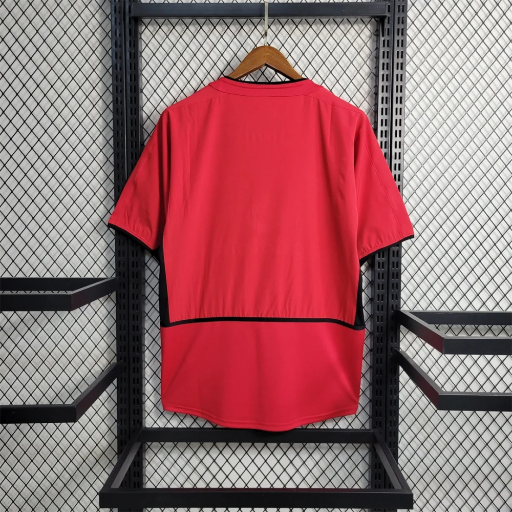 Manchester United Retro Home Football Jersey Shirt 2002/04 - Image 2