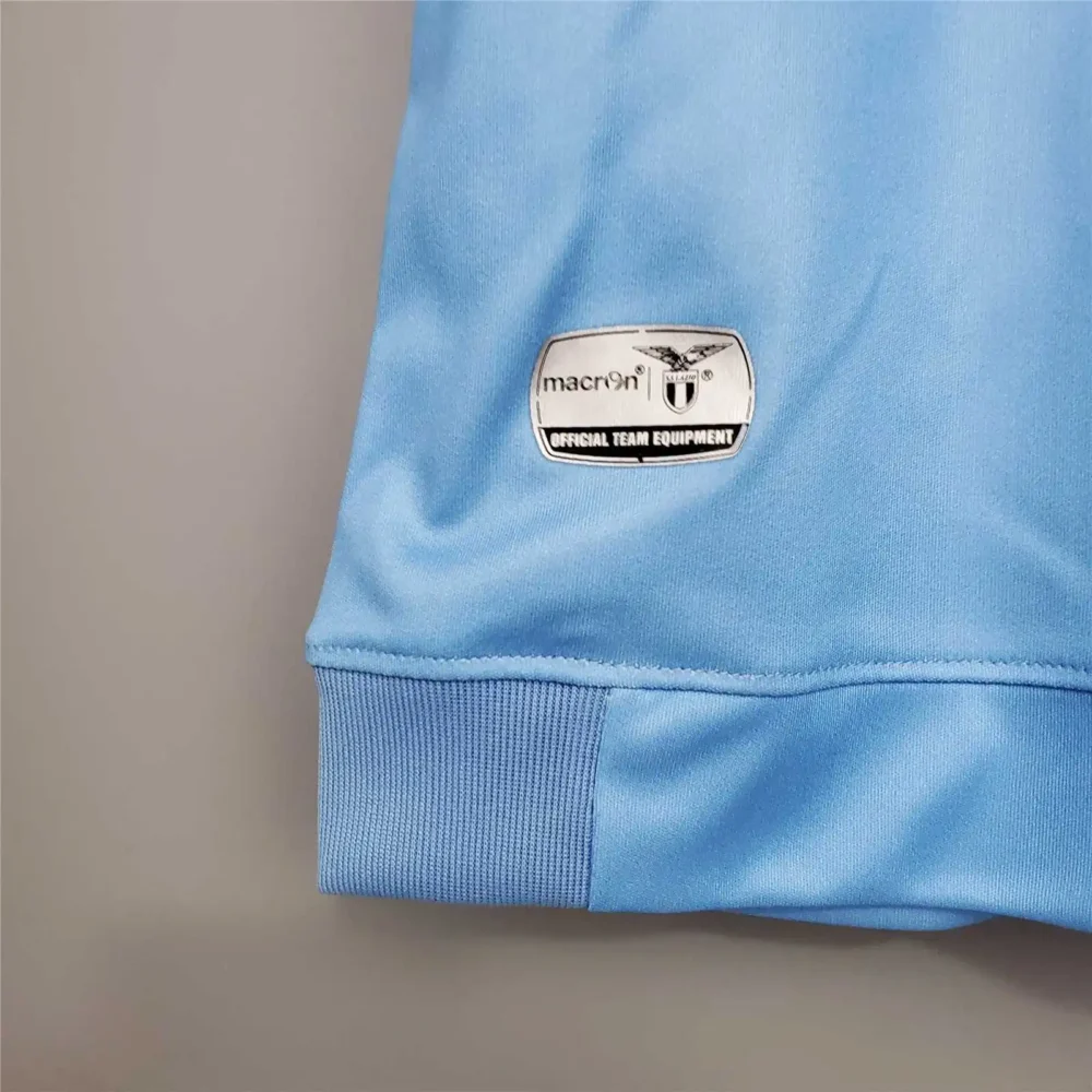 Lazio Retro Soccer Jersey Home Eagle Shirts Macron 115th Anniversary 2015/16 - Image 6