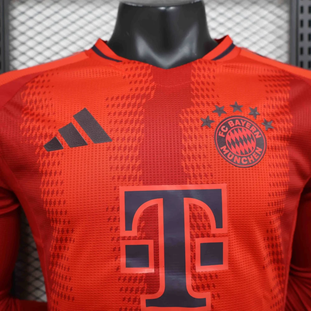 Bayern Munich Home Jersey Long Sleeve Player Version 2024/25 - Image 4