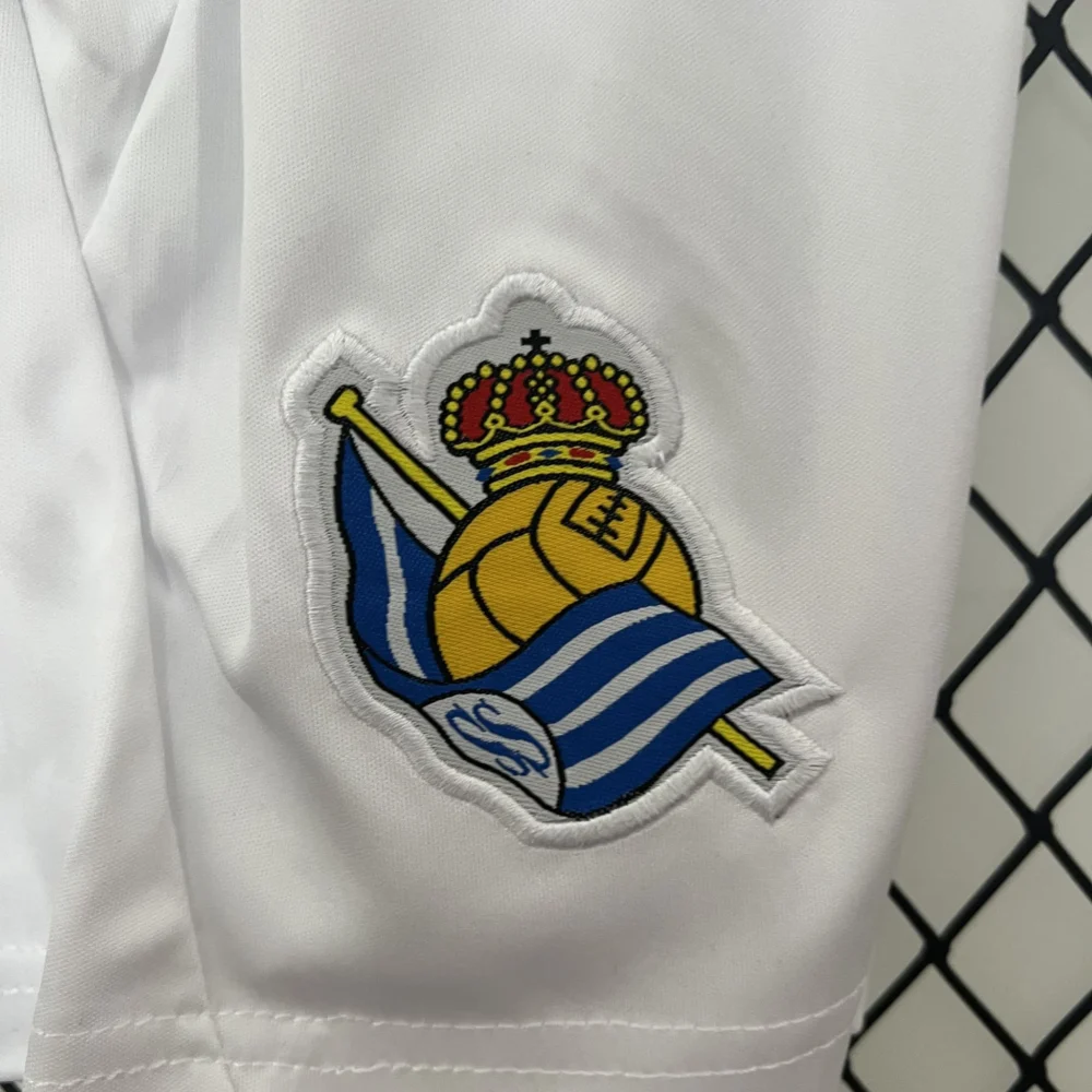 Real Sociedad Soccer Jersey Home Kids Kit Jersey+Shorts 2024/25 - Image 7